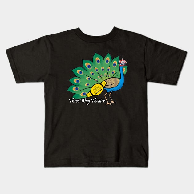 Three Way Theater Mr. Peacock Shirt Kids T-Shirt by NCW